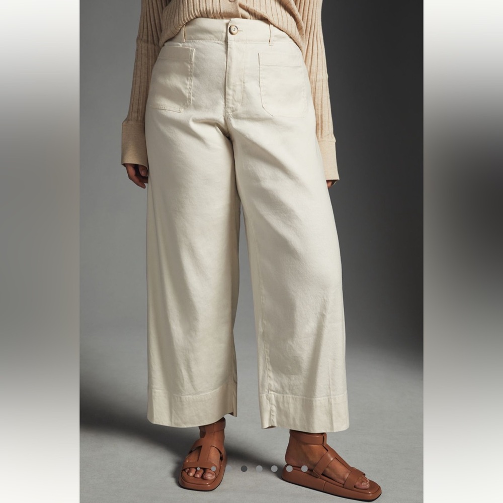 Maeve Colette Linen Wide Leg Pants 🤍